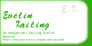 evelin kailing business card